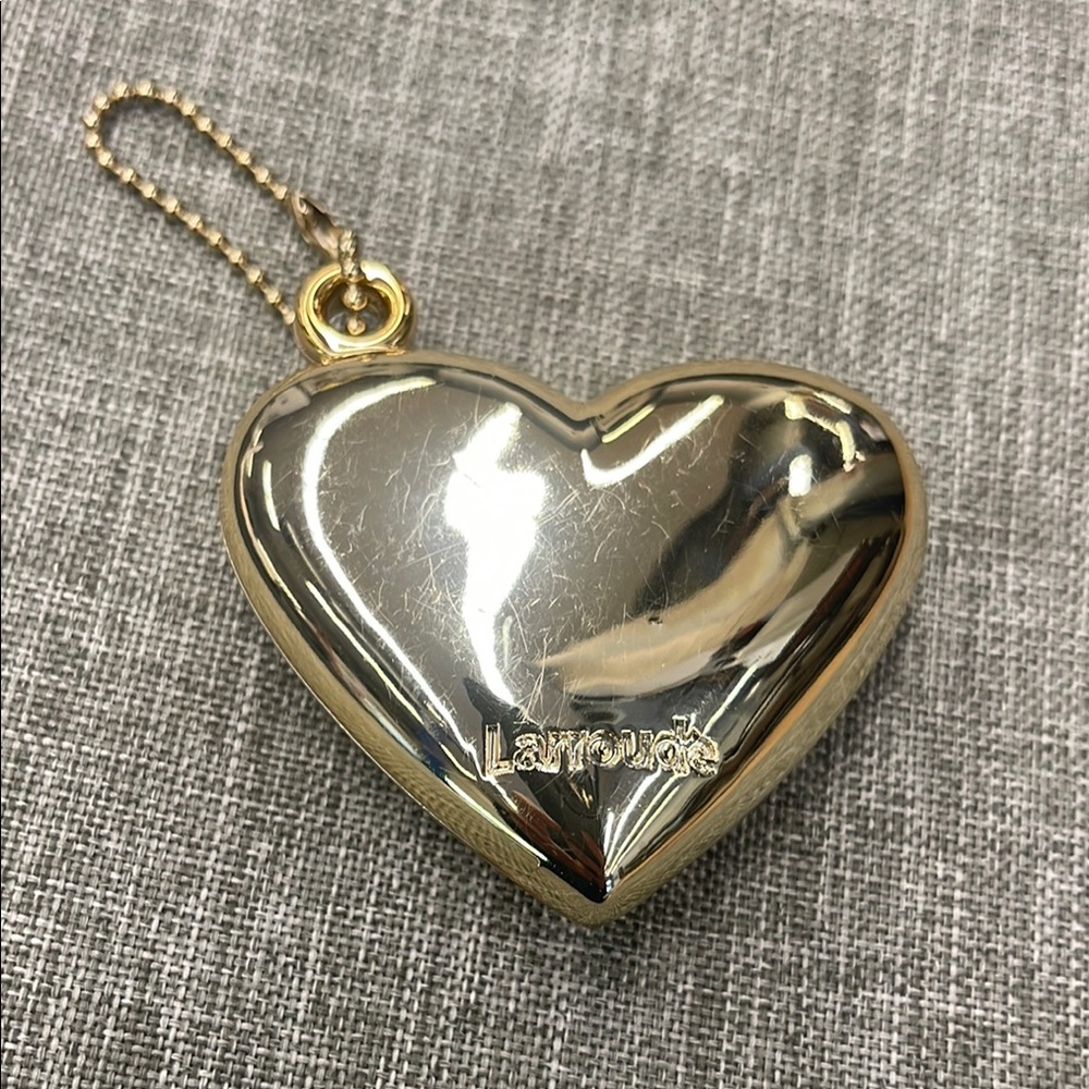 Larroude Gold Heart keychaiin